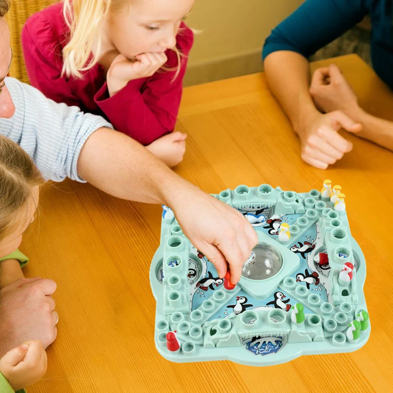Jogo de Dados de Quebra-Cabeça de Mesa Pinguim Icebreaker Desafio Divertido e Social para Escritório e Reuniões Leve a Diversão — foto 6