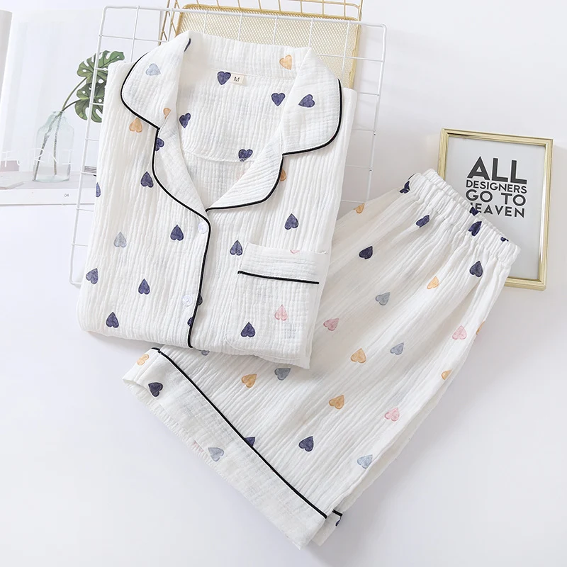 Title 5, New Style Cotton Gauze Short-sleeved Shorts and...