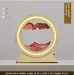 Gold frame red sand 10inch