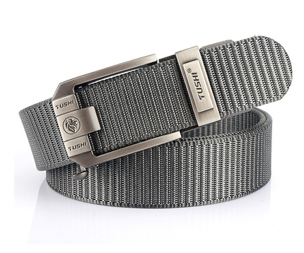 Title 13, Automatic buckle nylon thick canvas belt