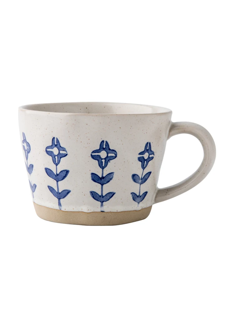 Title 4, Hand-painted small flower mark household cerami...