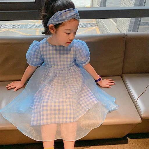 Title 3, Kinderkleid aus Gauze für kleine Mädchen Baby P...