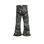 Pantaloni da uomo con gamba ampia, zip e design a cuciture uniformi. Comfort e stile casual per un look moderno e rilassato, ideali per ogni giorno. — foto 1