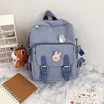 Mochila Escolar Fofa para Estudantes do Ensino Médio, Estilo Garota Suave, Perfeita para Livros e Materiais, Oferecendo Conforto e Estilo. — foto 4