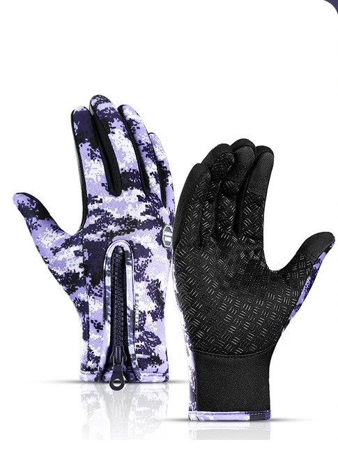 Winter Gloves Touch Screen Riding Motorcycle Sliding Waterproof Sports Gloves with Fleece Lining for Warmth and Grip in — photo 10