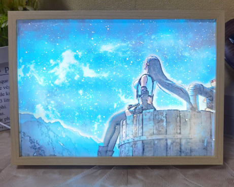 Luminous Background Wall Decoration Painting with Remote Control and Charging. Enhance your space with customizable ligh — photo 1