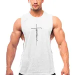 Casual Running Workout Basketball Loose Cotton Stretch Waistcoat Vest with elastic waist, designed for comfort, freedom — photo 1