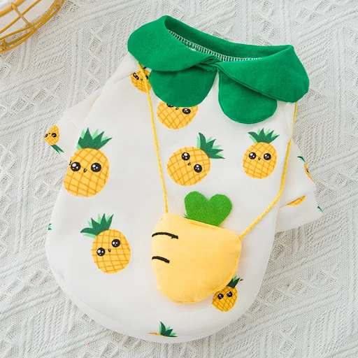 Title 5, Pineapple Backpack Dog Clothes Pet Cute Breatha...