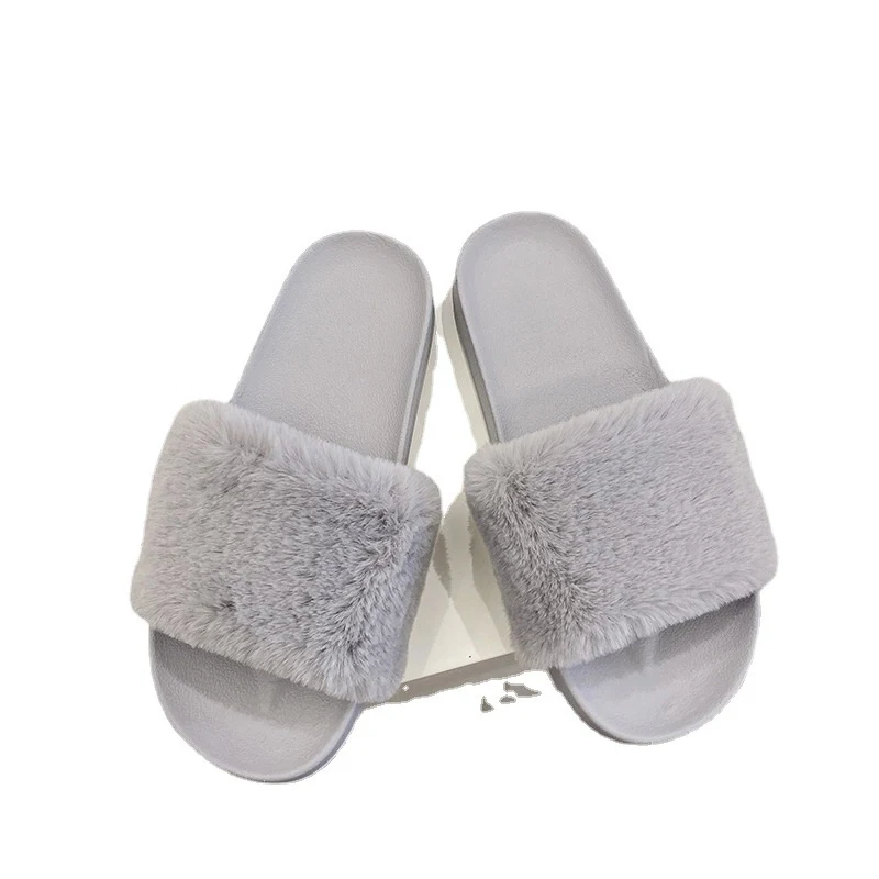 Wholesale Flat Bottom Fluffy Slides Ultimate Comfort and Softness for Your Feet, Perfect for Relaxing at Home, Get Yours — photo 2