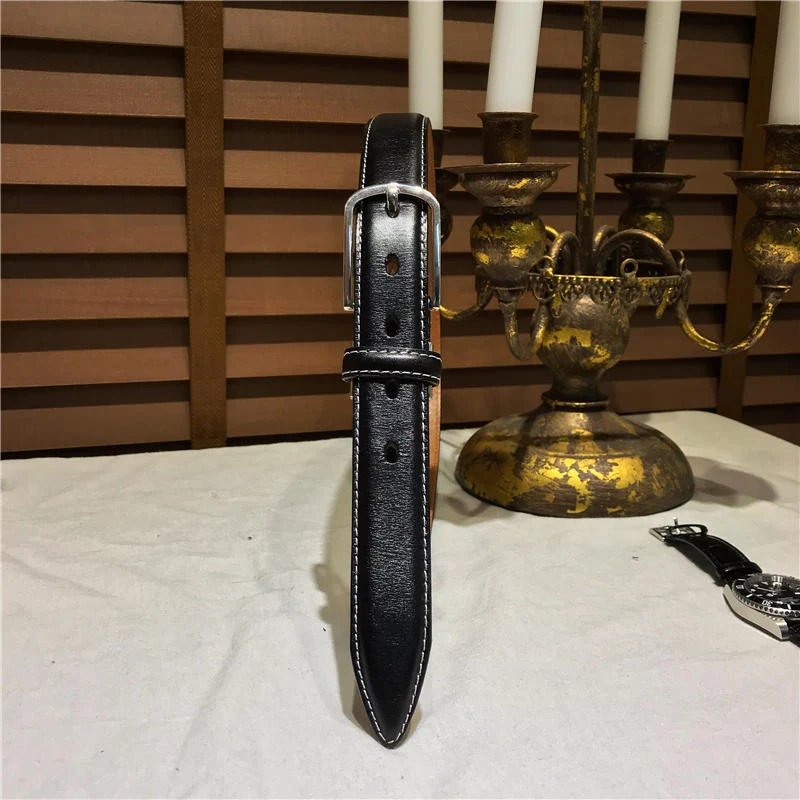 Title 4, Versatile Retro Simple Leather Belt A classic a...