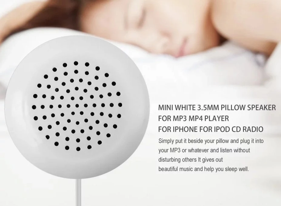 Mini Corneta Universal 35mm para Travesseiro Música na Cama Som Privado Perfeito para Dormir Sem Perturbar — foto 12