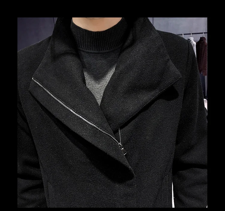 Title 14, Cappotto in lana stile Hong Kong da uomo Un cap...