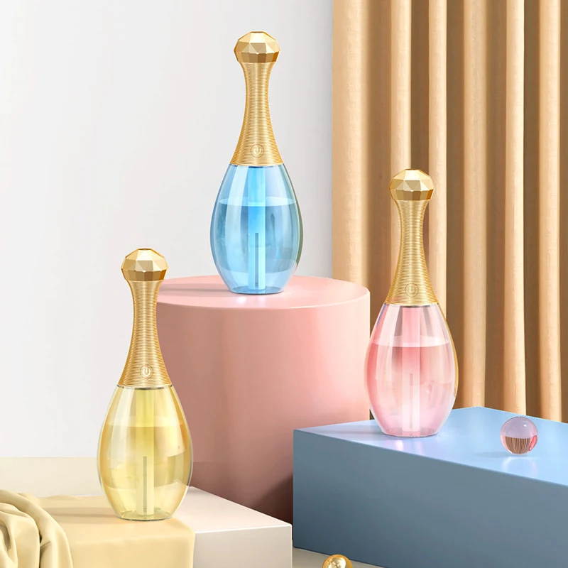 Mini USB Luftbefeuchter mit Parfumflasche, Leise und Tragbar, Für Frische Luft und Angenehmen Duft, Ideal für Unterwegs — foto 5