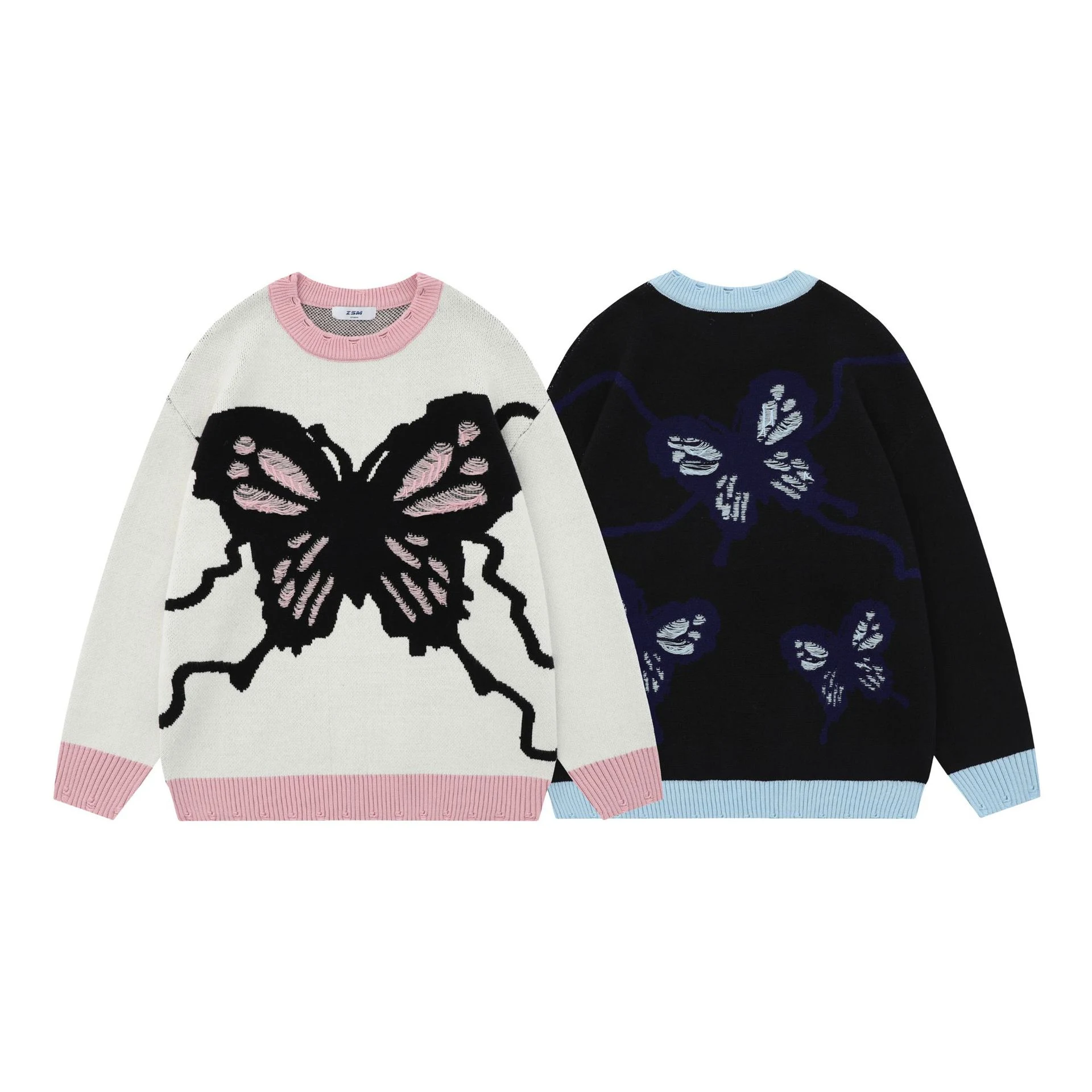 Loose Sweet Cute Jacquard Round Neck Knitted Sweater. Cozy and charming sweater for a comfortable and stylish everyday l — photo 23