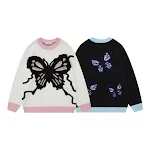 Loose Sweet Cute Jacquard Round Neck Knitted Sweater. Cozy and charming sweater for a comfortable and stylish everyday l — photo 23