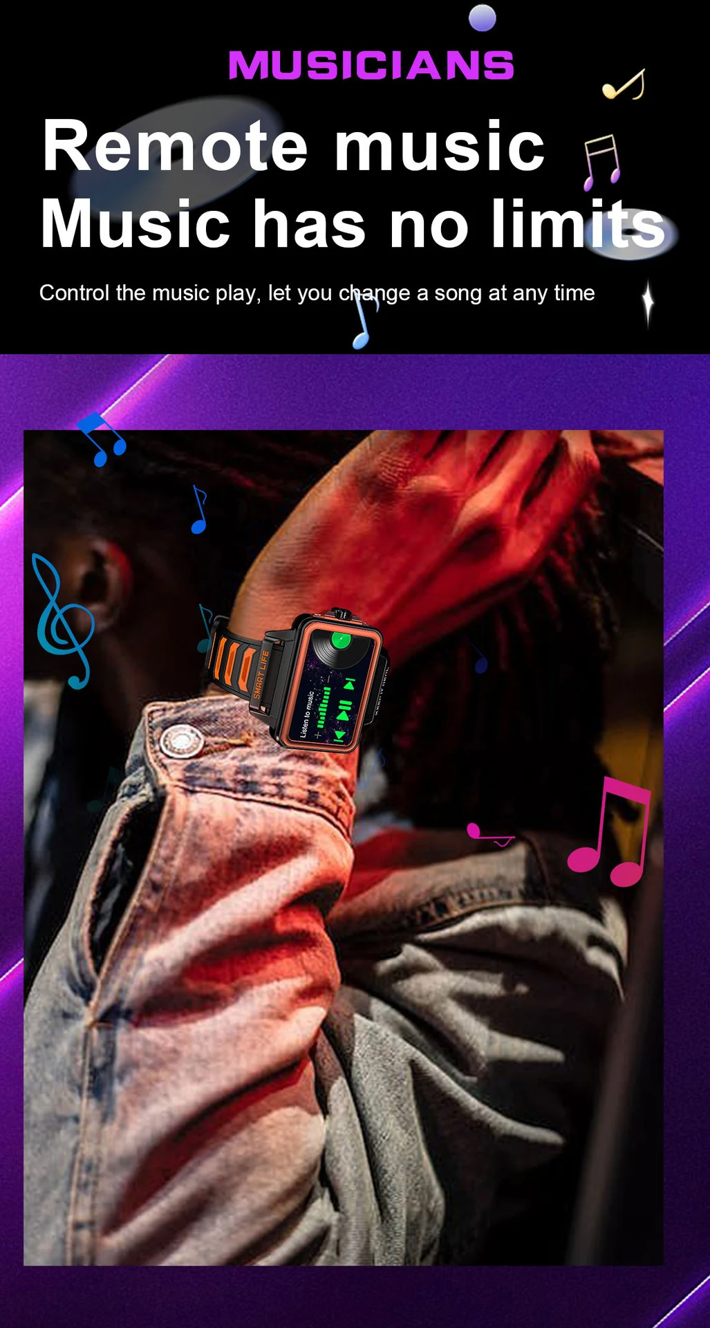 Title 8, Smartwatch de estilo personalizado e fashion. M...