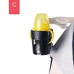 Porta-copos para carrinho de bebê, suporte para mamadeira e garrafa, mantém bebidas acessíveis e seguras durante os passeios. — foto 4