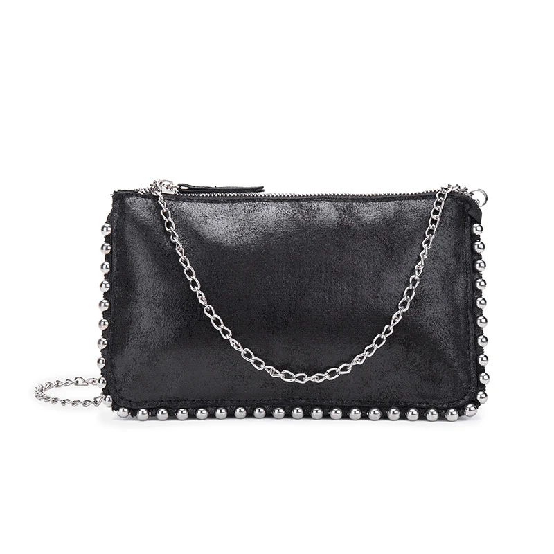 Bolsa de damas Billetera de compartimento de bolsa cuadrado pequeño con cuentas — foto 5