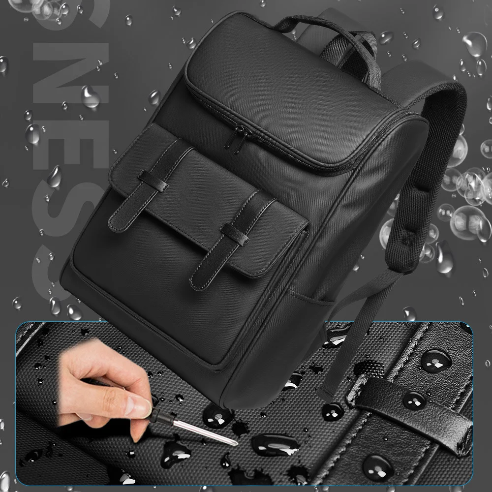 Mochila Masculina Grande para Computador Ampla e resistente, perfeita para transportar laptop, livros e pertences com organização e segurança. — foto 16