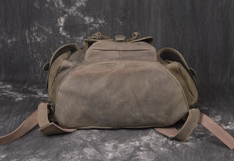 Title 1, Mochila Couro Crazy Horse para Homem, Viagem e ...