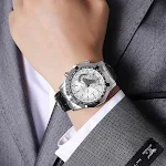 Reloj de negocios para hombres con calendario no mecánico. Precisión y estilo para tu día a día. Mantente organizado con elegancia y funcionalidad. — foto 6