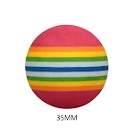 1Pcs 3.5cm Cat Ball Toys For Puppy Cat/ Kitten/ Dog Interactive Training Playing Chew Toy Rattle Scratch EVA Ball Pet Su — photo 2