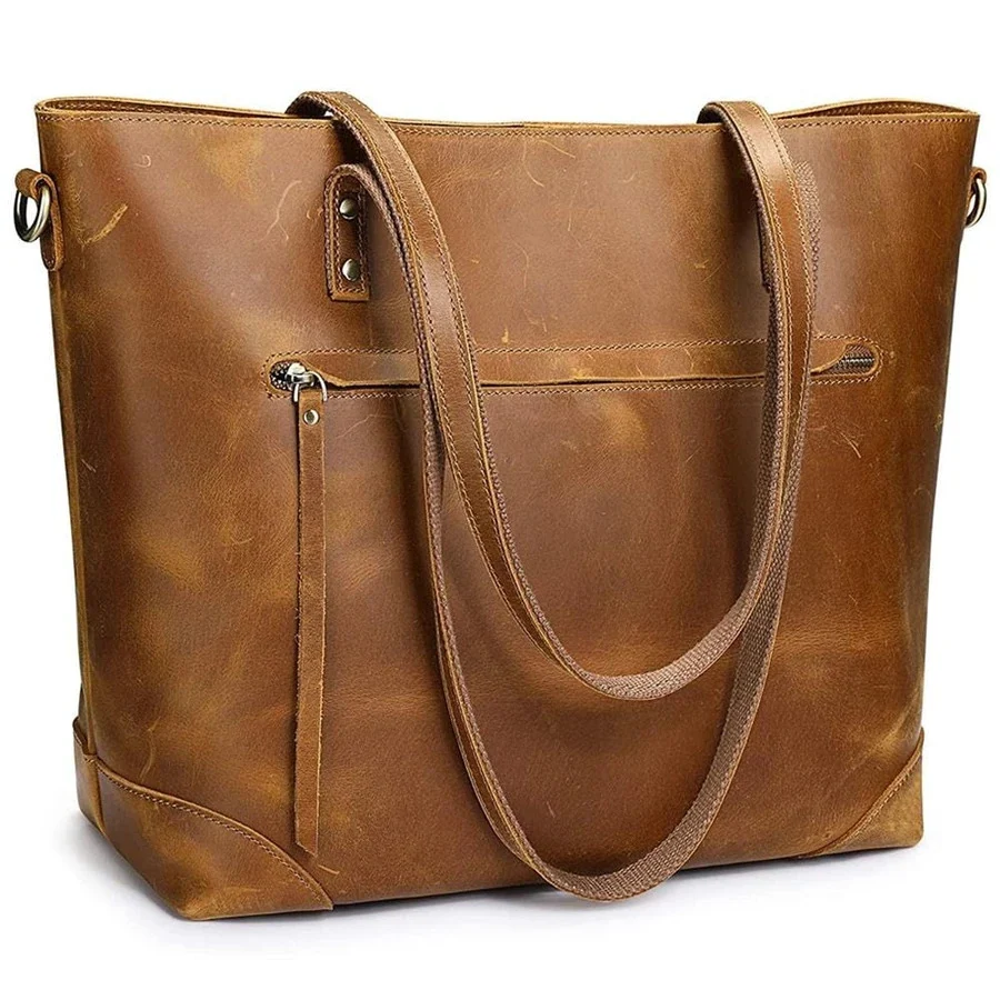 Vintage Vegetable Soft Oil Waxed Shoulder Crossbody Bag, designed for everyday use, offering both style and convenience — photo 11