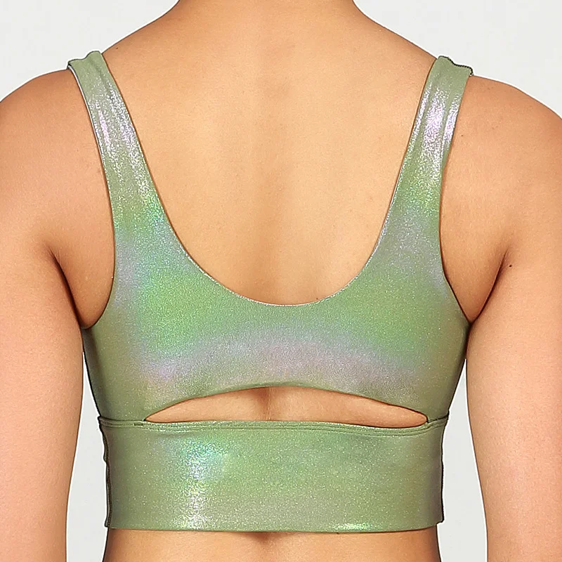 Top Esportivo Running Fitness Yoga Vest Bra para mulheres, ideal para corrida, yoga e fitness. Conforto e suporte para seus treinos. — foto 3