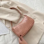 Bolsa de ombro fashion, cor sólida, superfície macia, pequena e quadrada. Perfeita para combinar com tudo, elegante e funcional para o dia a dia. — foto 5