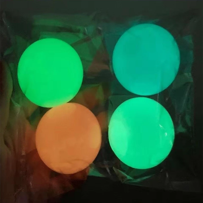 Bolas Pegajosas Luminosas Brinquedos Interativos Pais-Filhos Diversão Noturna Estimula Sentidos Seguro e Durável Presente Ideal para Crianças — foto 3