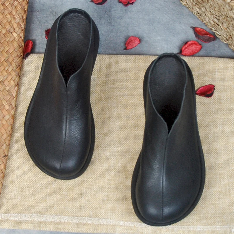 Title 4, Womens Retro Platform Platform Shoes Leather S...