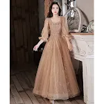 Long Sleeve Evening Dress for Host, Banquet, Maid of Honor. Elegant and comfortable for special occasions. Perfect for f — photo 4