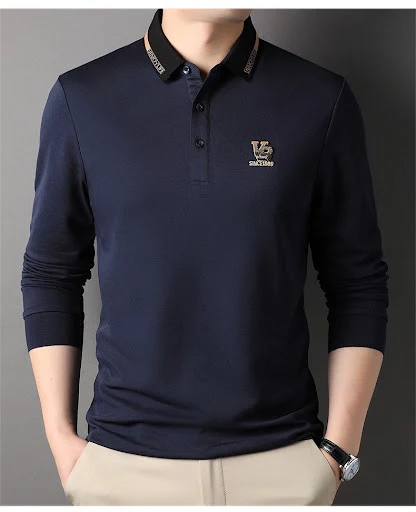 Title 9, Autumn New Mens Thin Polo Shirt Casual Busines...