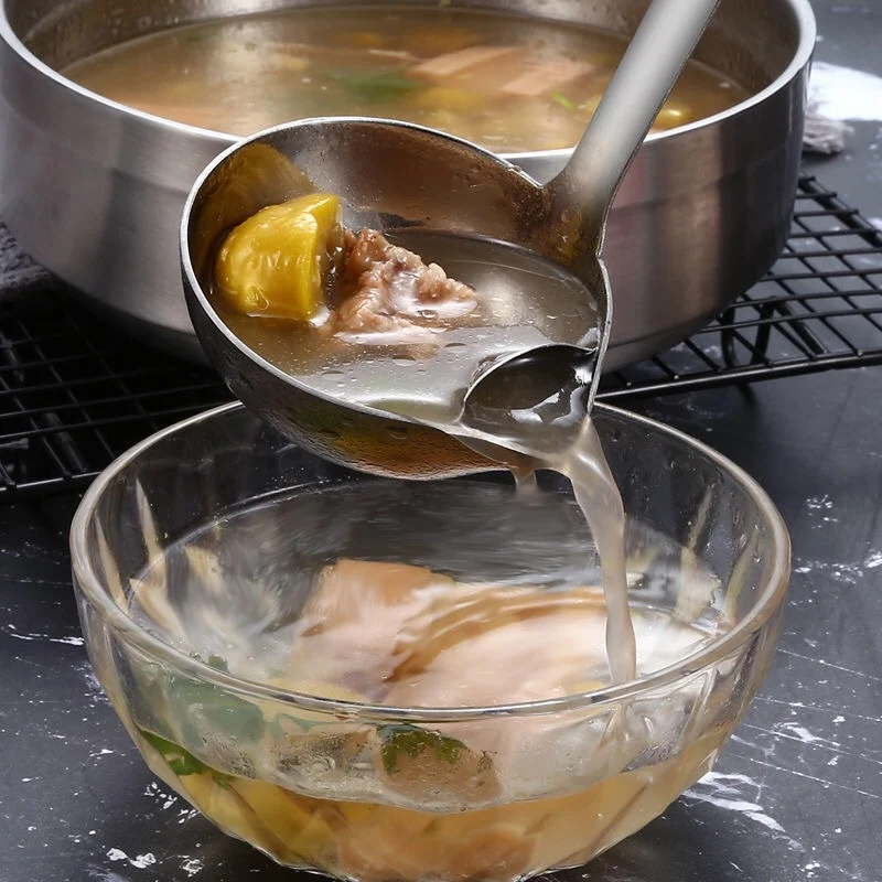 Concha para Sopa de Panela Quente com Separador de Óleo para Filtrar Refeições Oleosas. Comidas mais saudáveis e saborosas. — foto 4