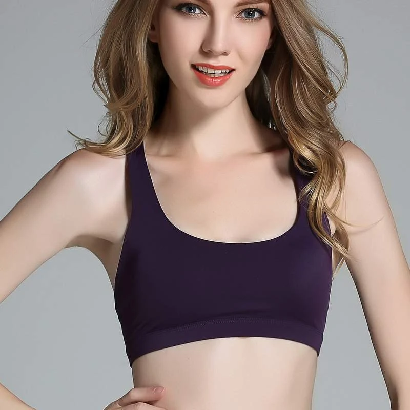Title 4, Cross-back sports bra yoga vest. Provides comfo...