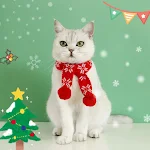 Pet Cat Dog Knitting Snowflake Lattice Rabbit Wool Scarf For Warmth. Keep your furry friends cozy and warm with this sty — photo 3