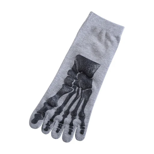 Title 7, Black and White Creativity Five Finger Socks, P...