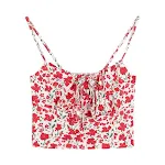 Sweet Hot Girl Floral Camisole Women's Summer Pure Desire — photo 2