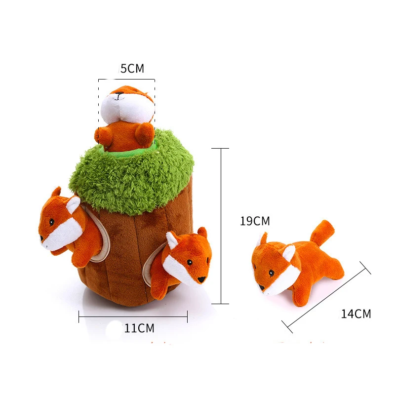 Title 4, Brinquedo interativo Peekaboo Grinding Tree Hol...