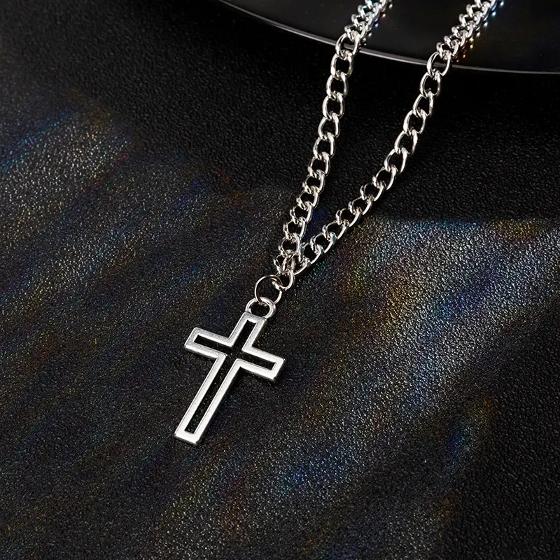 Colar de corrente de aço titânio para homens Design moderno Corrente resistente Joia masculina Estilo durável Presente perfeito para ele — foto 5