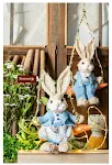 Pingente decorativo de coelho com balanço de palha pastoral, perfeito para decoração charmosa e rústica, ideal para casa. — foto 21