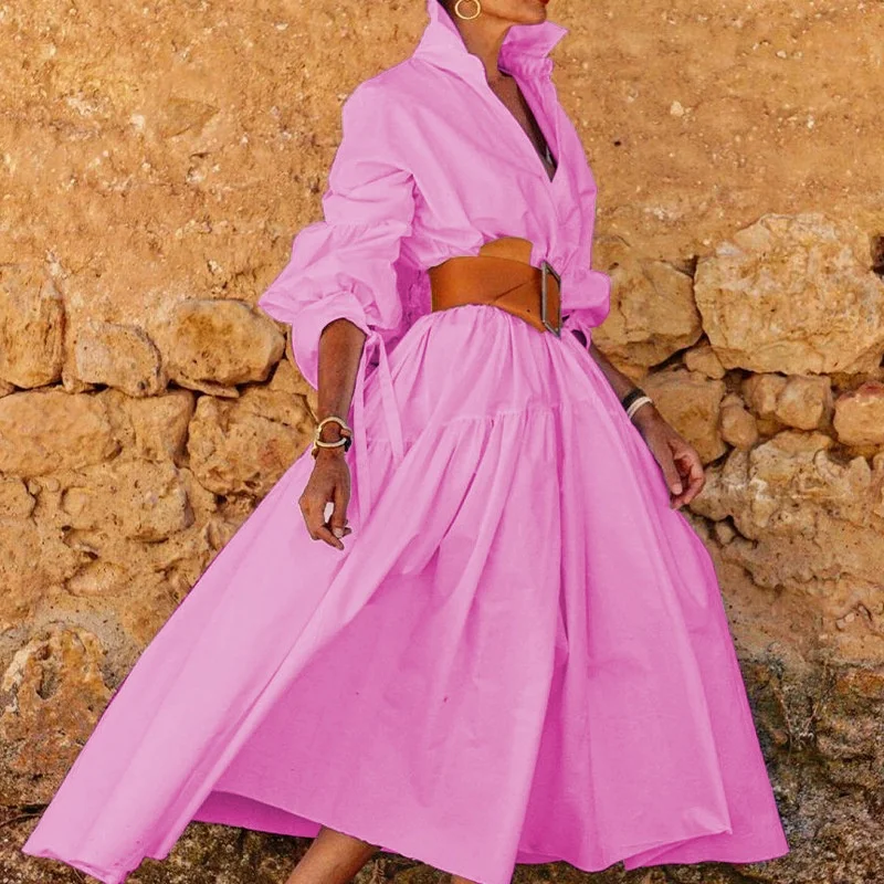 Title 2, Long Sleeve Casual Mid-length Dress