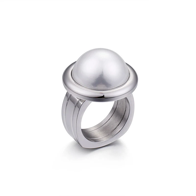 Anillo de titanio de acero inoxidable para mujer estilo europeo y americano, elegante y duradero, perfecto para uso diario o regalo. — foto 6