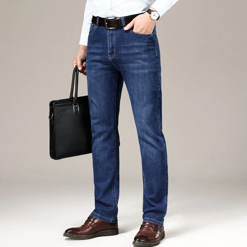 Title 5, Mens Straight Loose Elastic Slim Fit Business ...