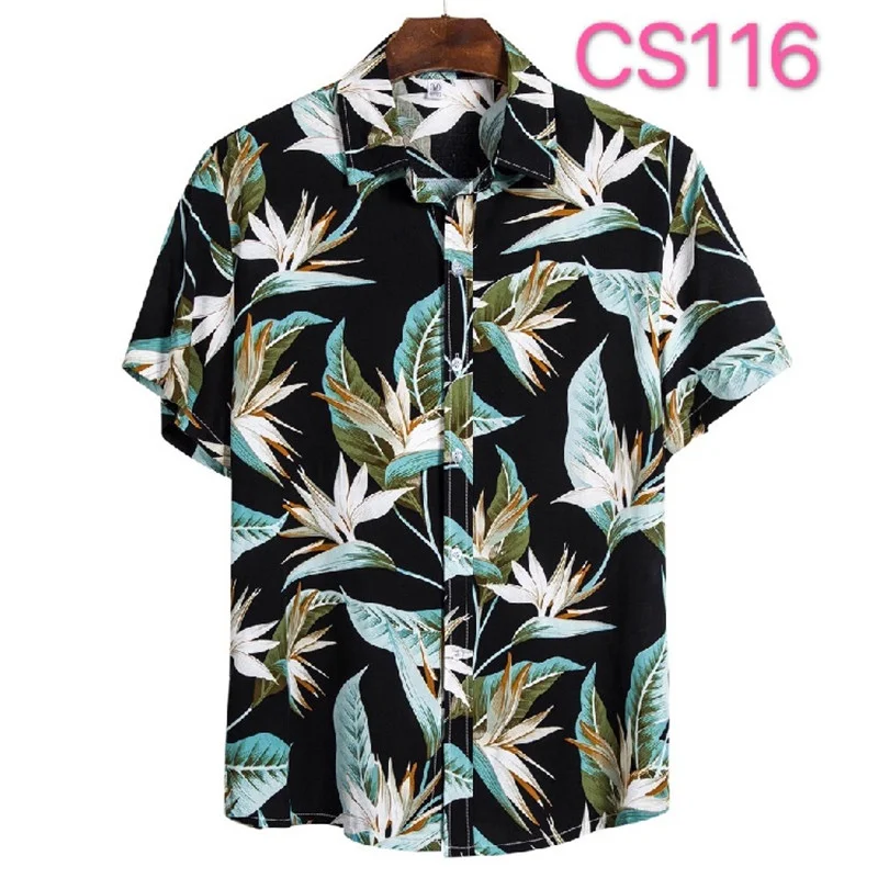 Title 10, Youth Fashion Printed Casual Short-sleeved Shir...
