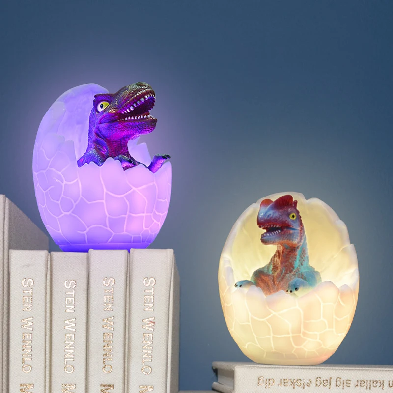 Title 1, Touch 3D Dinosaur Night Light for Kids. 7 Color...