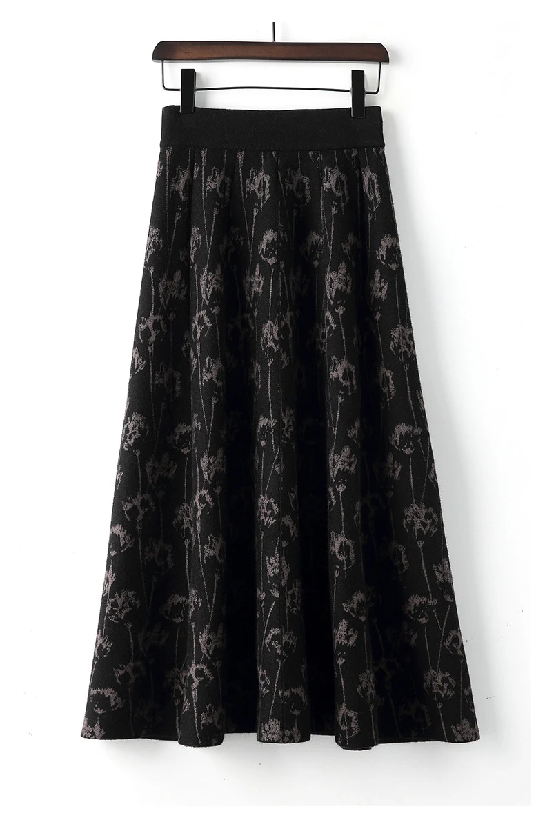 Title 10, High Waist A-Linie Midi-Kleid mit weitem Saum –...