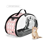 Transportín Plegable para Gatos y Perros, Transpirable y Portátil, Ideal para Viajes al Aire Libre, Bolso de Mano Cómodo y Seguro — foto 1