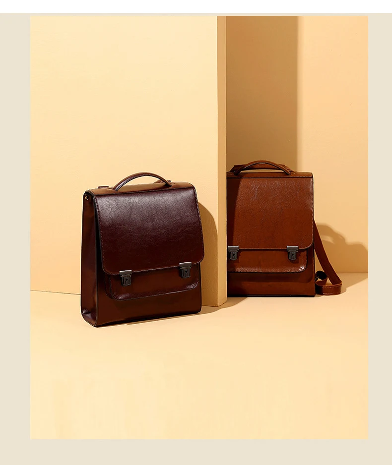 Title 6, Retro College Messenger Bag Stijlvolle en Veelz...