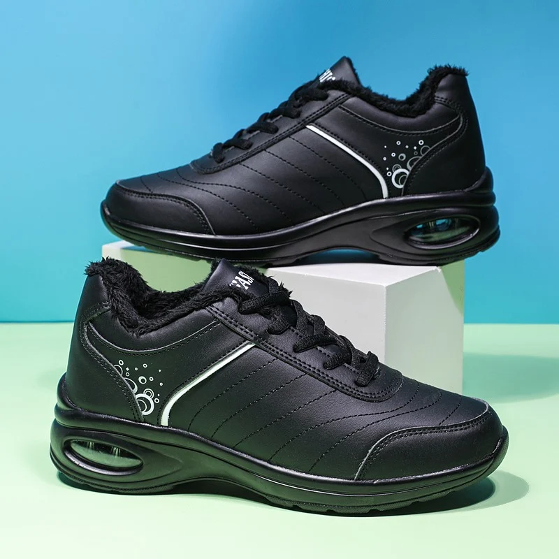 Women's Leather Running Sports Shoes with Thick Breathable Bottom. Enjoy comfortable and breathable support for your run — photo 2